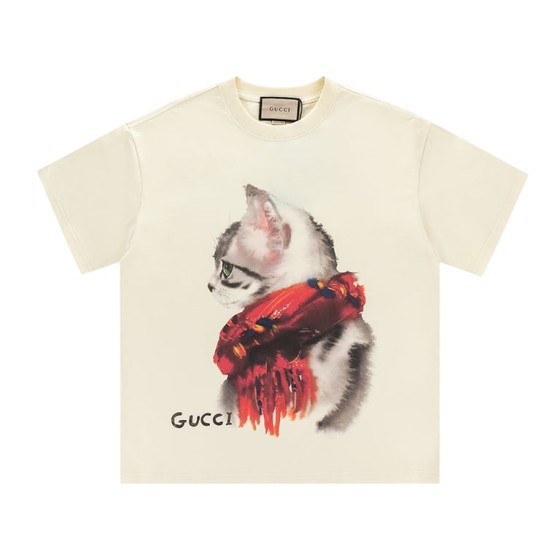 Gucci Early Spring Collection High-Weight Short-Sleeve